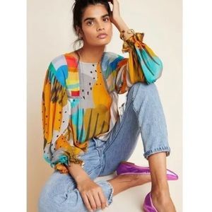 ANTHROPOLOGIE BI-NK MIRANDA BLOUSE